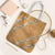 Aloha Pakalana and Puakenikeni Lei Tote Bag Gold Hawaiian Pattern - Polynesian Pride