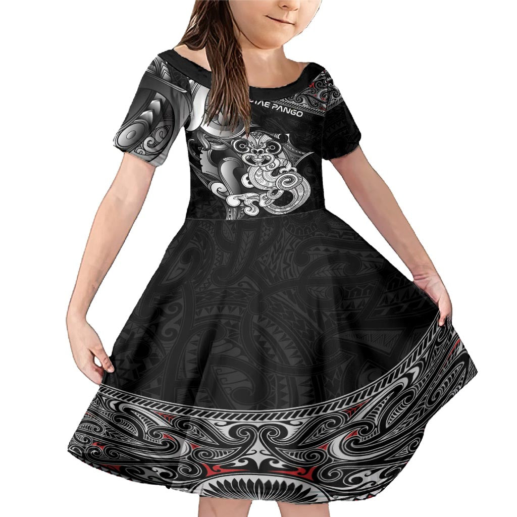 Personalised New Zealand Potae Pango Cricket Family Matching Mermaid Dress and Hawaiian Shirt Special Maori Hei Tiki Tribal Tattoo