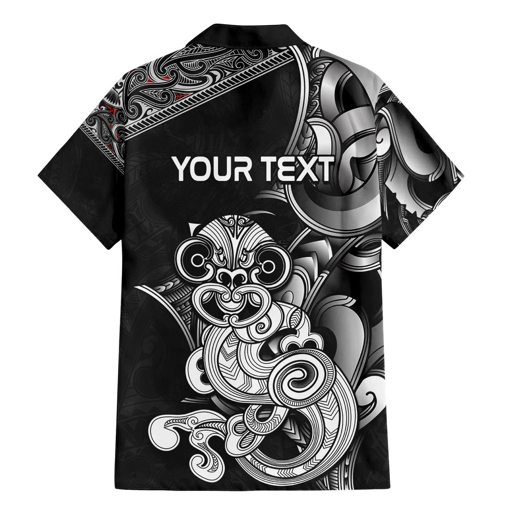 Personalised New Zealand Potae Pango Cricket Family Matching Mermaid Dress and Hawaiian Shirt Special Maori Hei Tiki Tribal Tattoo