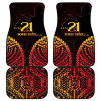 Custom Papua New Guinea Cricket Car Mats Go Barramundis