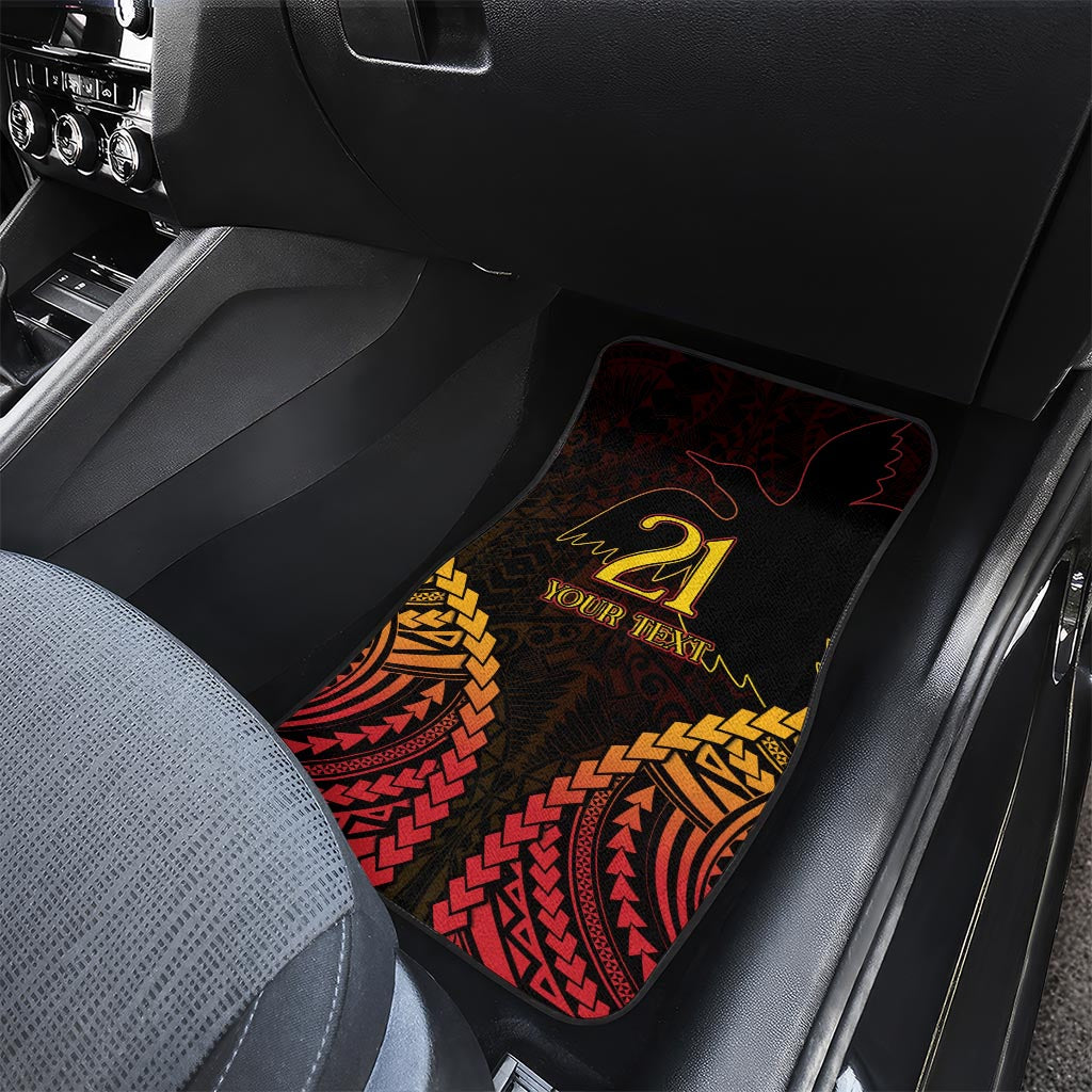 Custom Papua New Guinea Cricket Car Mats Go Barramundis