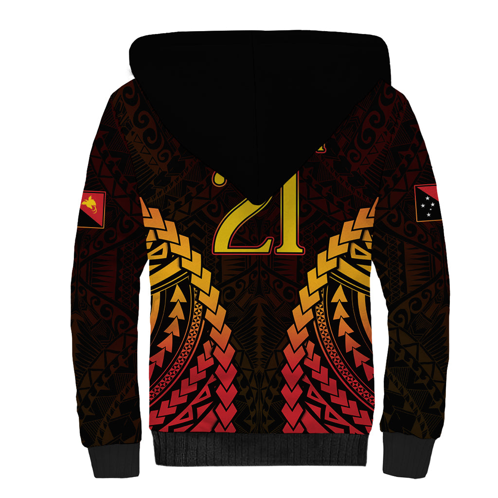 Custom Papua New Guinea Cricket Sherpa Hoodie Go Barramundis
