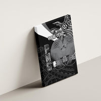 Custom Papua New Guinea Cricket Canvas Wall Art Tribal Bird of Paradise Tattoo