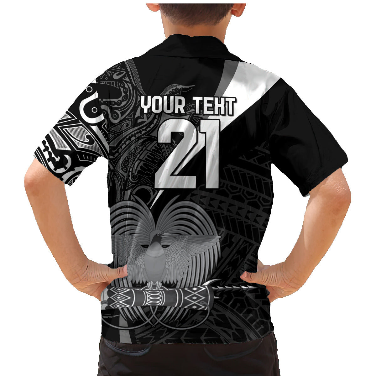 Custom Papua New Guinea Cricket Family Matching Mermaid Dress and Hawaiian Shirt Tribal Bird of Paradise Tattoo