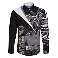 Custom Papua New Guinea Cricket Family Matching Tank Maxi Dress and Hawaiian Shirt Tribal Bird of Paradise Tattoo