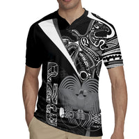 Custom Papua New Guinea Cricket Rugby Jersey Tribal Bird of Paradise Tattoo