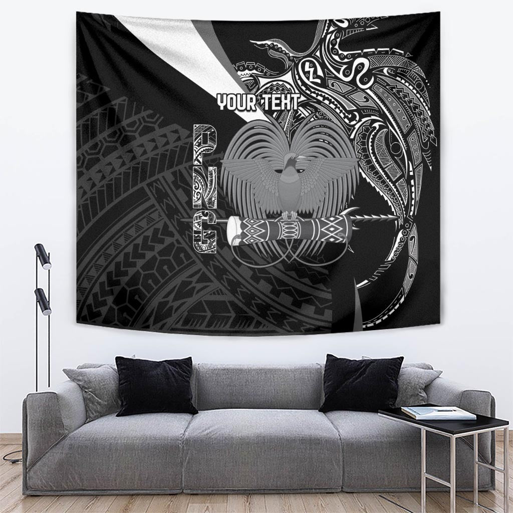 Custom Papua New Guinea Cricket Tapestry Tribal Bird of Paradise Tattoo LT9 Black - Polynesian Pride