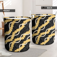 Aloha Melemele Hibiscus Pikake Lei Laundry Basket Hawaiian Quilt Pattern
