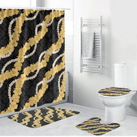 Aloha Melemele Hibiscus Pikake Lei Bathroom Set Hawaiian Quilt Pattern