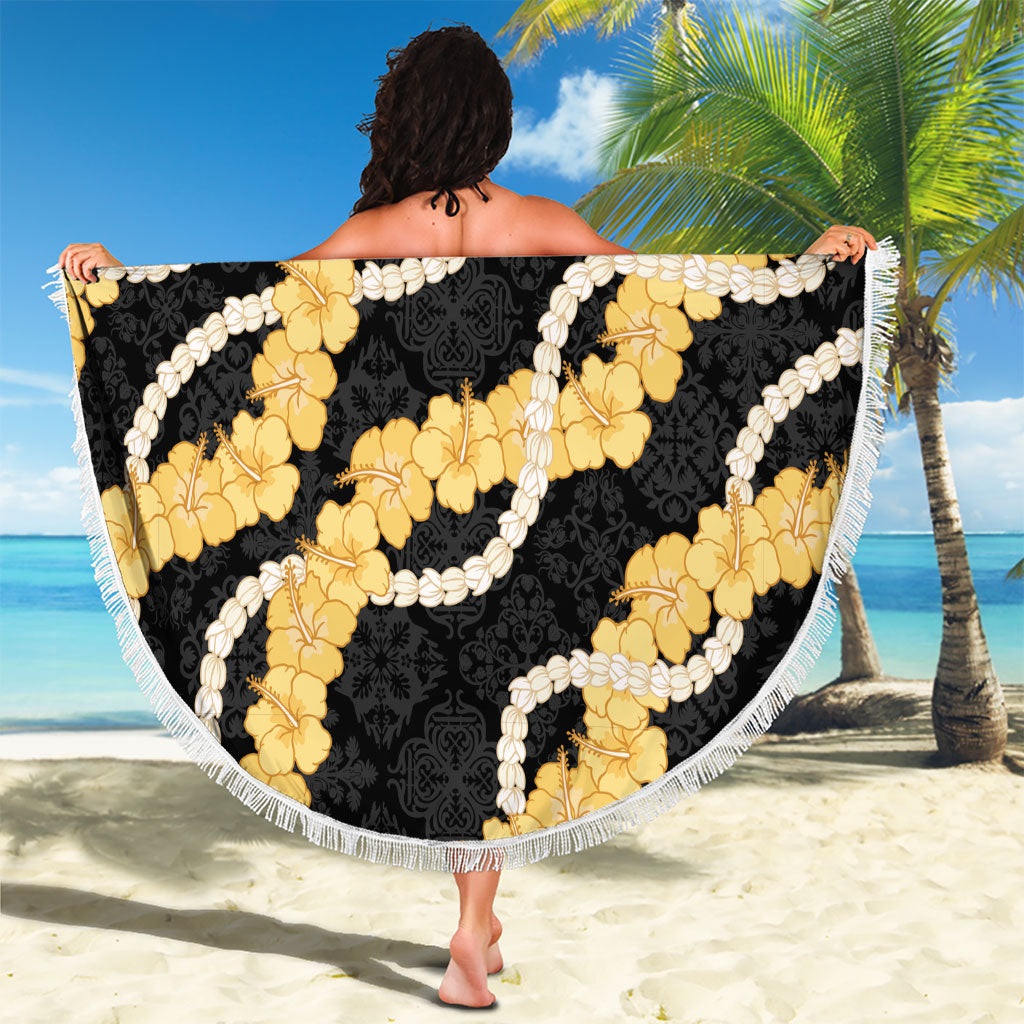 Aloha Melemele Hibiscus Pikake Lei Beach Blanket Hawaiian Quilt Pattern