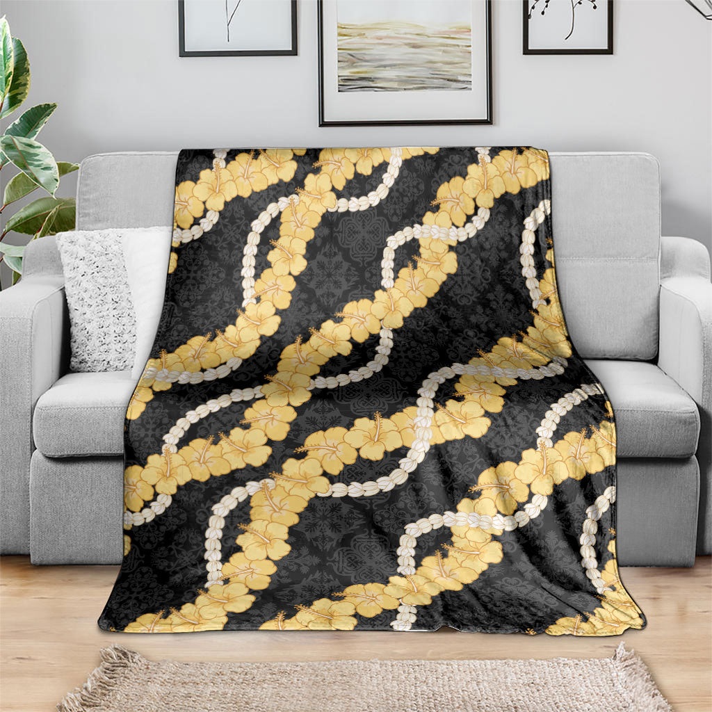 Aloha Melemele Hibiscus Pikake Lei Blanket Hawaiian Quilt Pattern