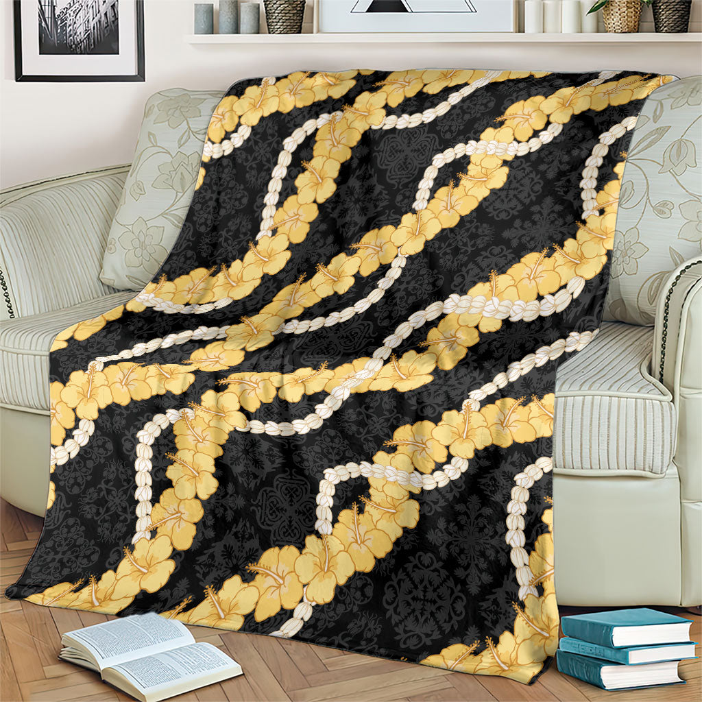 Aloha Melemele Hibiscus Pikake Lei Blanket Hawaiian Quilt Pattern