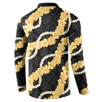 Aloha Melemele Hibiscus Pikake Lei Button Sweatshirt Hawaiian Quilt Pattern