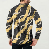 Aloha Melemele Hibiscus Pikake Lei Button Sweatshirt Hawaiian Quilt Pattern