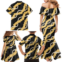 Aloha Melemele Hibiscus Pikake Lei Family Matching Mermaid Dress and Hawaiian Shirt Hawaiian Quilt Pattern