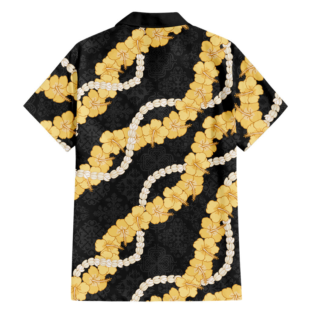 Aloha Melemele Hibiscus Pikake Lei Family Matching Off The Shoulder Long Sleeve Dress and Hawaiian Shirt Hawaiian Quilt Pattern
