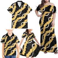 Aloha Melemele Hibiscus Pikake Lei Family Matching Off Shoulder Maxi Dress and Hawaiian Shirt Hawaiian Quilt Pattern