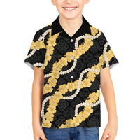 Aloha Melemele Hibiscus Pikake Lei Family Matching Off Shoulder Maxi Dress and Hawaiian Shirt Hawaiian Quilt Pattern