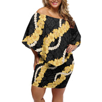 Aloha Melemele Hibiscus Pikake Lei Family Matching Off Shoulder Short Dress and Hawaiian Shirt Hawaiian Quilt Pattern