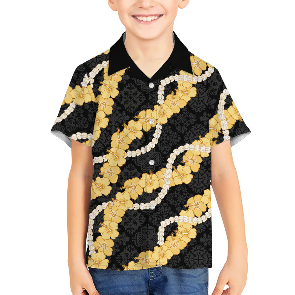 Aloha Melemele Hibiscus Pikake Lei Family Matching Short Sleeve Bodycon Dress and Hawaiian Shirt Hawaiian Quilt Pattern