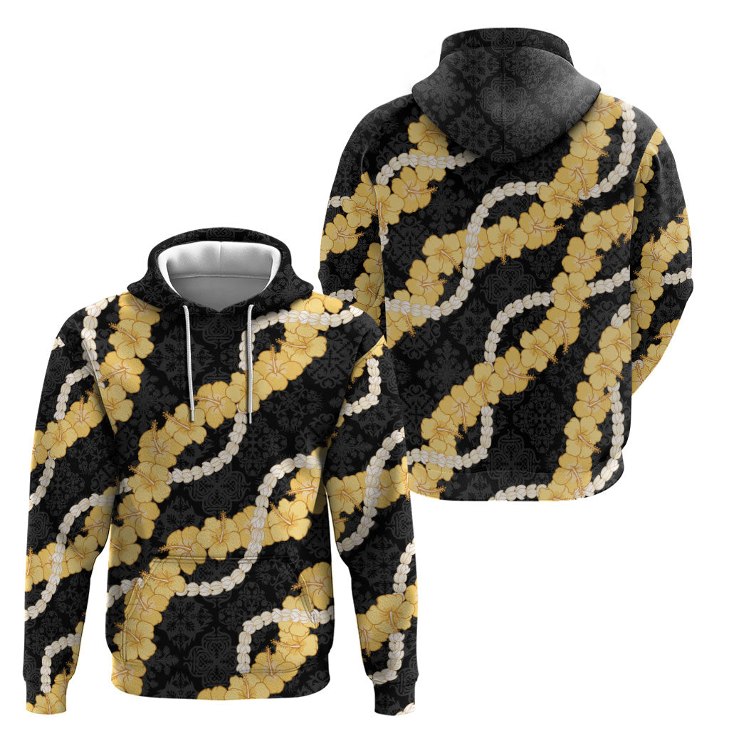 Aloha Melemele Hibiscus Pikake Lei Hoodie Hawaiian Quilt Pattern LT9 - Polynesian Pride