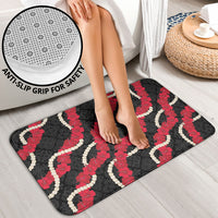 Aloha Ula'ula Hibiscus Pikake Lei Bathroom Set Hawaiian Quilt Pattern