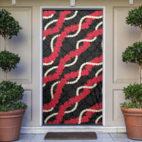 Aloha Ula'ula Hibiscus Pikake Lei Door Cover Hawaiian Quilt Pattern