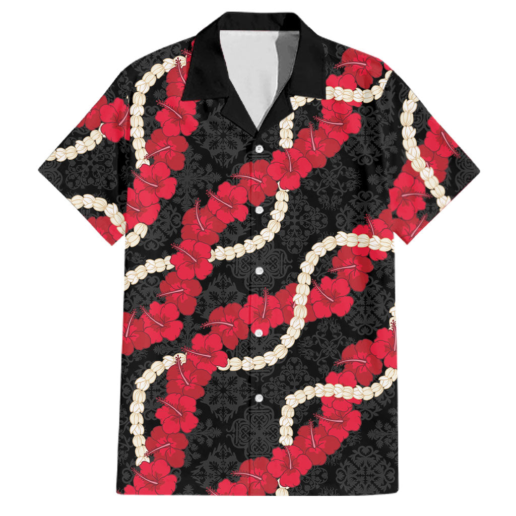 Aloha Ula'ula Hibiscus Pikake Lei Family Matching Off Shoulder Maxi Dress and Hawaiian Shirt Hawaiian Quilt Pattern