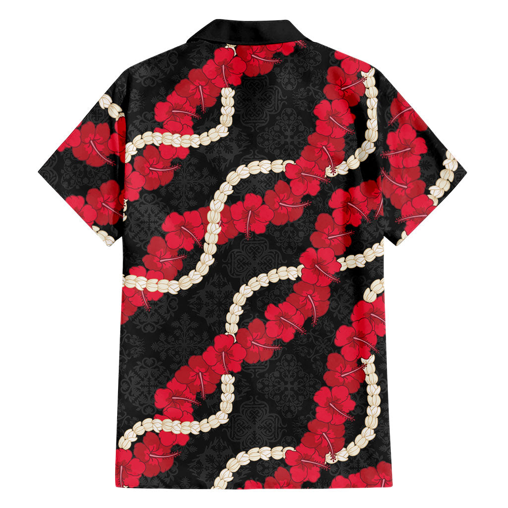 Aloha Ula'ula Hibiscus Pikake Lei Family Matching Off Shoulder Maxi Dress and Hawaiian Shirt Hawaiian Quilt Pattern