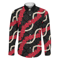Aloha Ula'ula Hibiscus Pikake Lei Family Matching Short Sleeve Bodycon Dress and Hawaiian Shirt Hawaiian Quilt Pattern