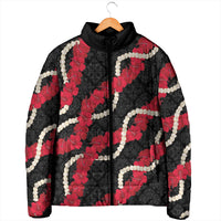 Aloha Ula'ula Hibiscus Pikake Lei Padded Jacket Hawaiian Quilt Pattern