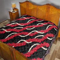 Aloha Ula'ula Hibiscus Pikake Lei Quilt Hawaiian Quilt Pattern