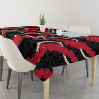 Aloha Ula'ula Hibiscus Pikake Lei Tablecloth Hawaiian Quilt Pattern
