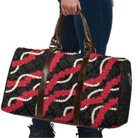 Aloha Ula'ula Hibiscus Pikake Lei Travel Bag Hawaiian Quilt Pattern