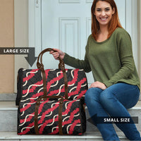Aloha Ula'ula Hibiscus Pikake Lei Travel Bag Hawaiian Quilt Pattern