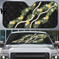 Puakenikeni Anthurium Pikake Lei Auto Sun Shade Hawaiian Quilt Pattern