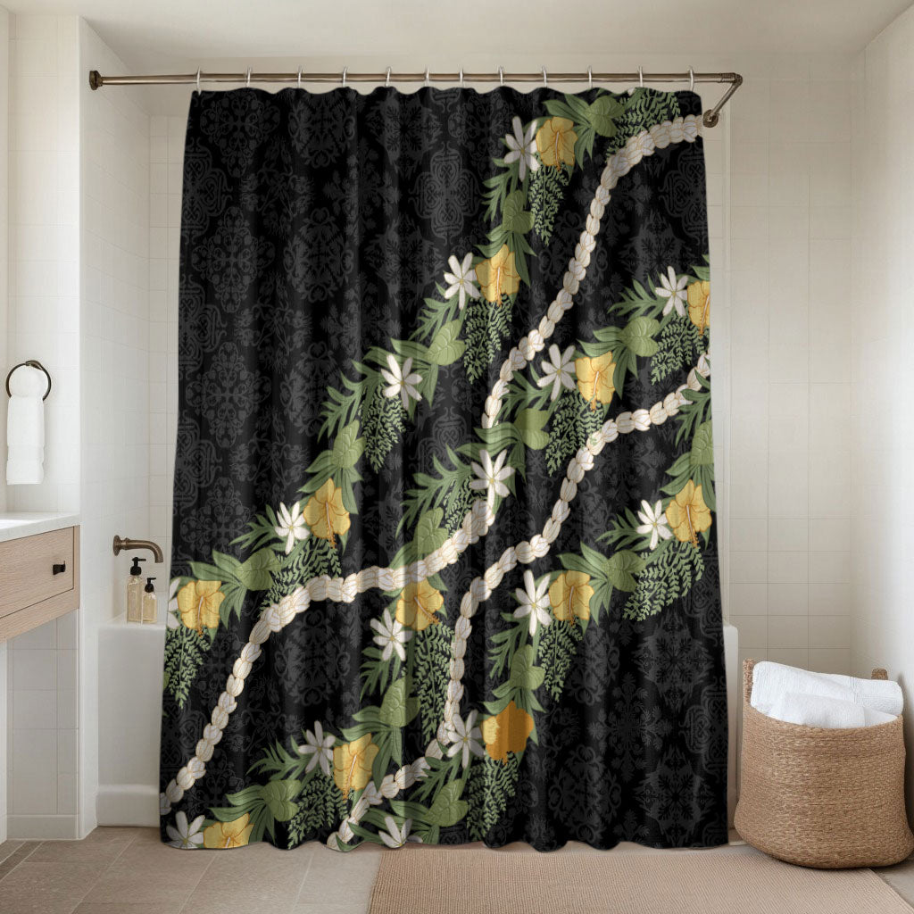 Puakenikeni Anthurium Pikake Lei Bathroom Set Hawaiian Quilt Pattern
