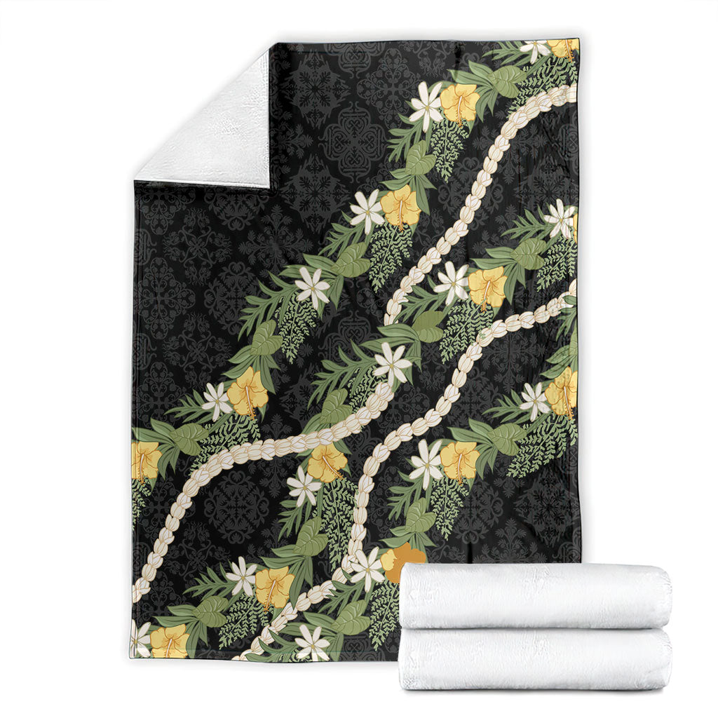 Puakenikeni Anthurium Pikake Lei Blanket Hawaiian Quilt Pattern