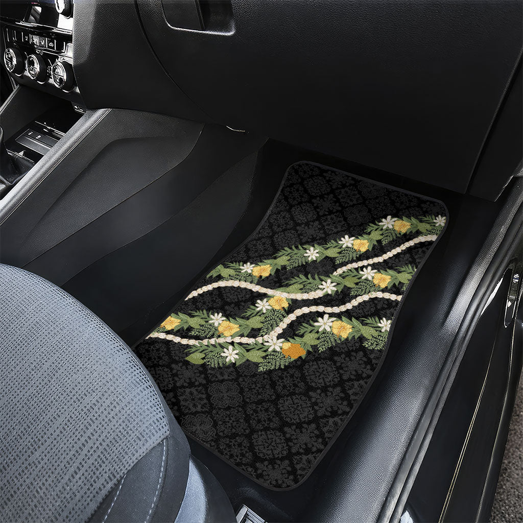 Puakenikeni Anthurium Pikake Lei Car Mats Hawaiian Quilt Pattern