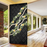Puakenikeni Anthurium Pikake Lei Door Cover Hawaiian Quilt Pattern