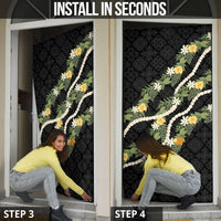 Puakenikeni Anthurium Pikake Lei Door Cover Hawaiian Quilt Pattern
