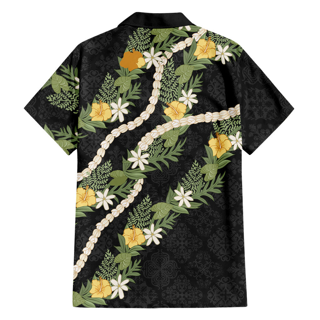 Puakenikeni Anthurium Pikake Lei Family Matching Off Shoulder Maxi Dress and Hawaiian Shirt Hawaiian Quilt Pattern