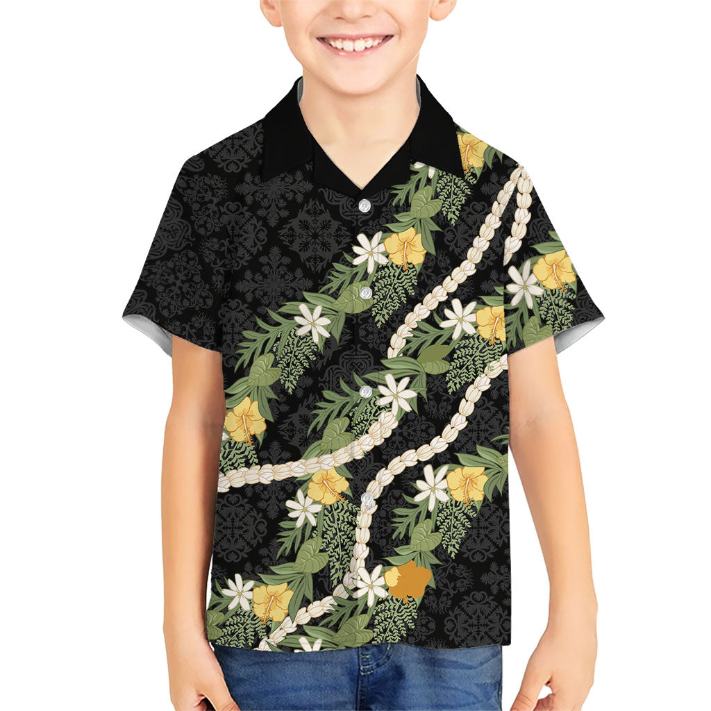 Puakenikeni Anthurium Pikake Lei Family Matching Summer Maxi Dress and Hawaiian Shirt Hawaiian Quilt Pattern