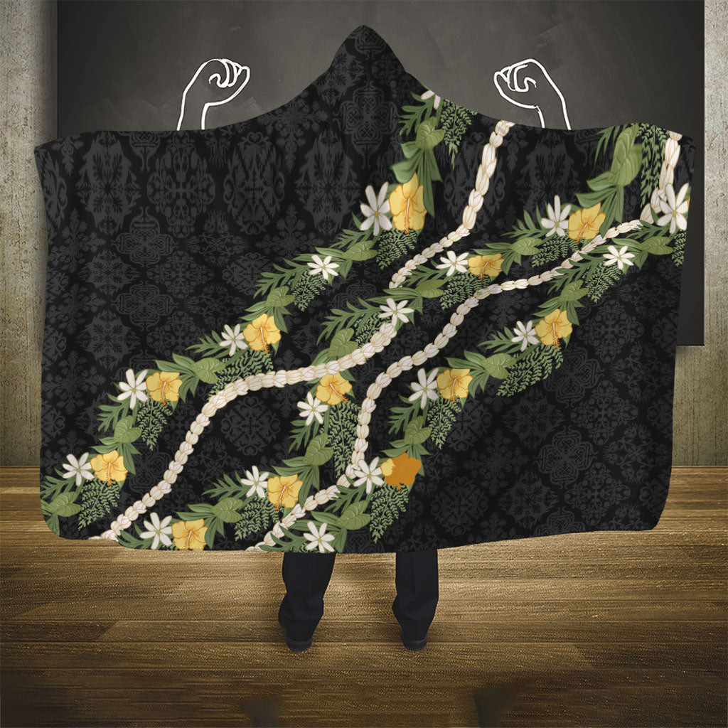 Puakenikeni Anthurium Pikake Lei Hooded Blanket Hawaiian Quilt Pattern