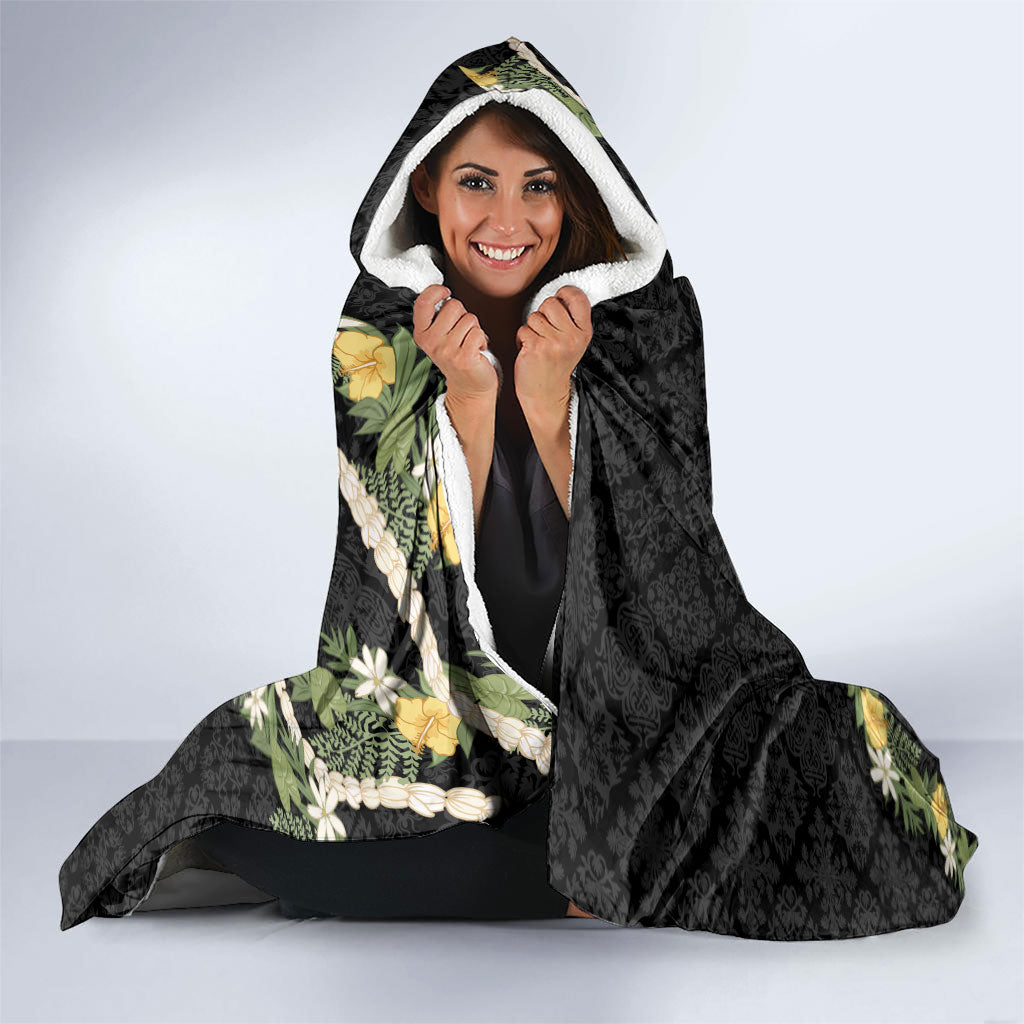 Puakenikeni Anthurium Pikake Lei Hooded Blanket Hawaiian Quilt Pattern