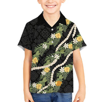 Puakenikeni Anthurium Pikake Lei Kid Hawaiian Shirt Hawaiian Quilt Pattern