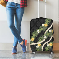 Puakenikeni Anthurium Pikake Lei Luggage Cover Hawaiian Quilt Pattern