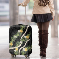 Puakenikeni Anthurium Pikake Lei Luggage Cover Hawaiian Quilt Pattern