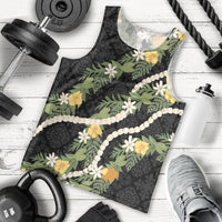 Puakenikeni Anthurium Pikake Lei Men Tank Top Hawaiian Quilt Pattern
