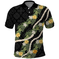 Puakenikeni Anthurium Pikake Lei Polo Shirt Hawaiian Quilt Pattern